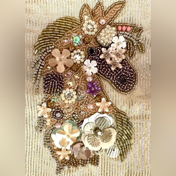 cupcakes & cashmere Handbags - Mesmerizing Abstract Embellished Unicorn Cosmetics Case By Cupcakes & Cartwheels